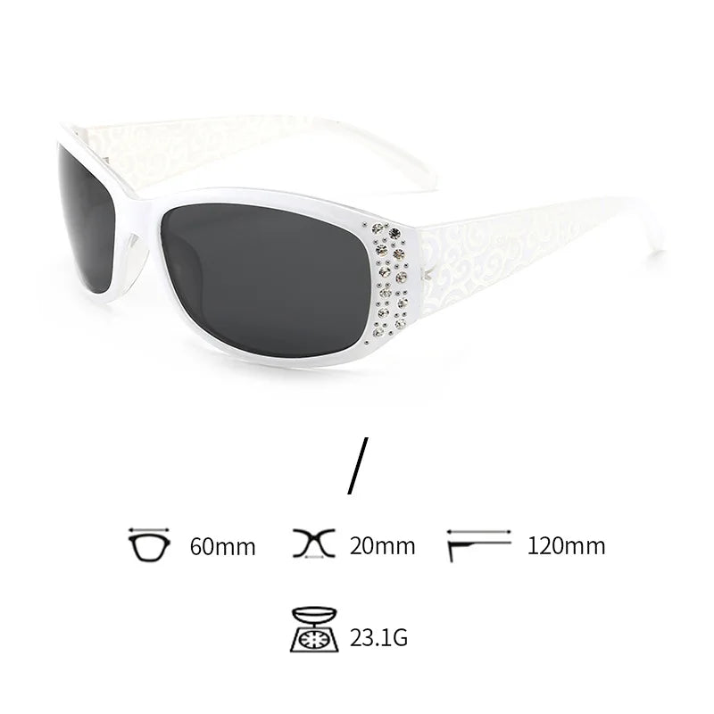 DANKEYISI Women Polarized Sunglasses Female Rhinestone Sunglasses Driving Travel Outdoor Eyewear UV400 Sun Glasses Lady