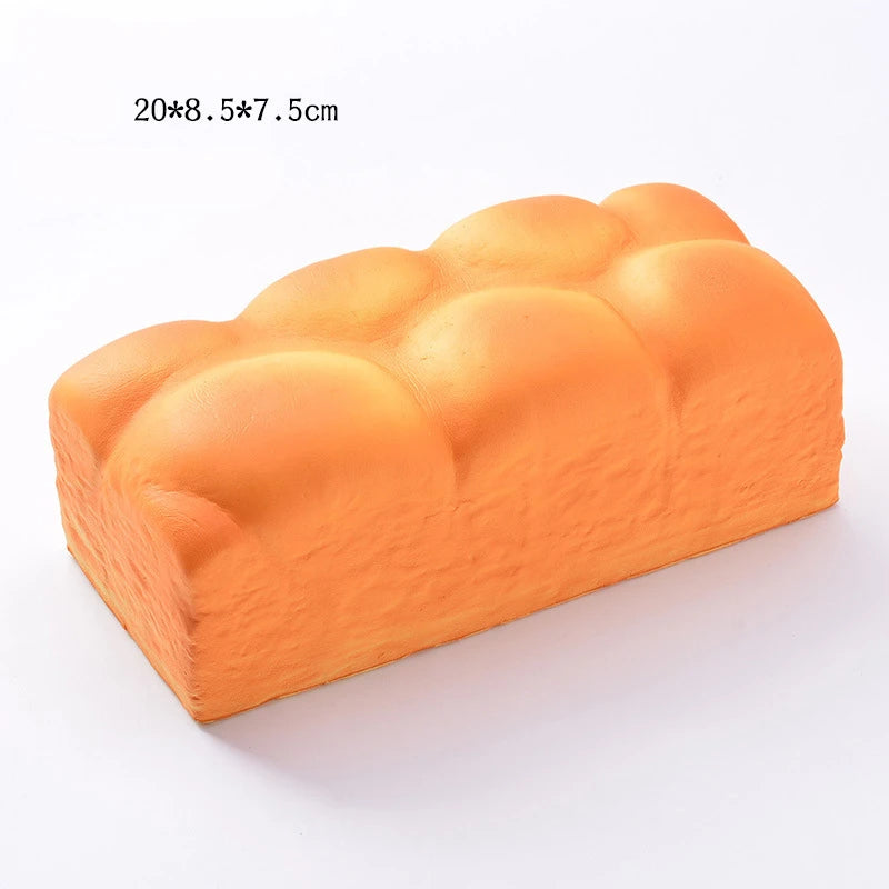 2021 Squishy Bread Toast Food Creative Simulation Donuts Slow Rising Squeeze Stress Relief Toys Spoof Tease People Desktop Toy