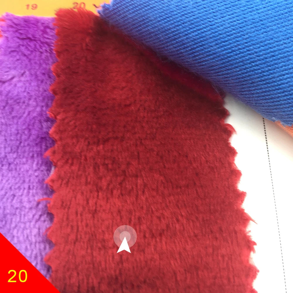 150x50cm Large Size 5mm Hand-Made Doll Head Hair Plush Fabric 103 Colors Optional Soft Plush Fabric