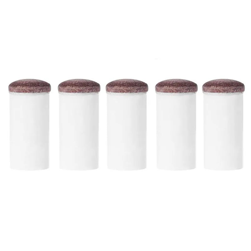 5Pcs Slip-On Pool Cue Tips Plastic Snooker Cue Ferrule Billiard Accessories for Billiards Fans Entertainment