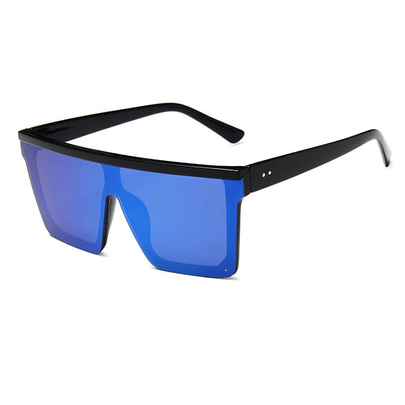 SHAUNA Flat Top Classic Square Sunglasses Woman Brand Designer Purple Mirror Coating Shades UV400