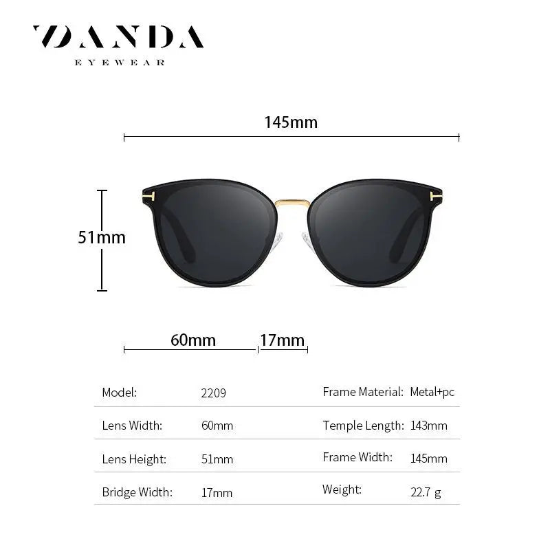 New Ladies Polarized Sunglasses Fashion Sunglasses 2209