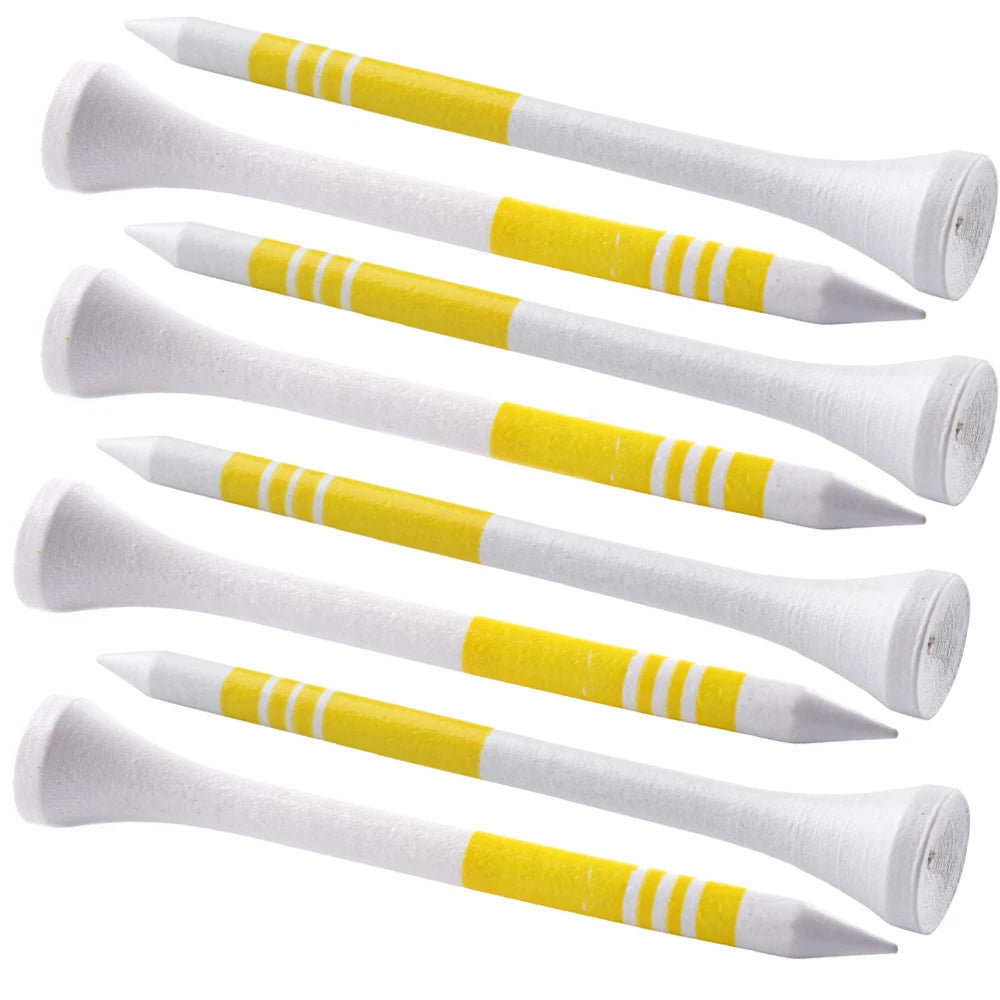 100pcs/Pack Professional Golf Tees 69mm Wooden Golf Wood Tees