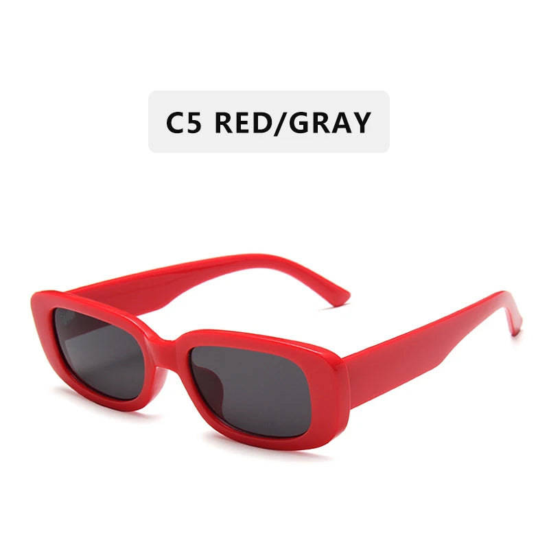 New Fashion Vintage Sunglasses Women Brand Designer Retro Sunglass Rectangle Sun Glasses Female UV400 Lens Eyewears