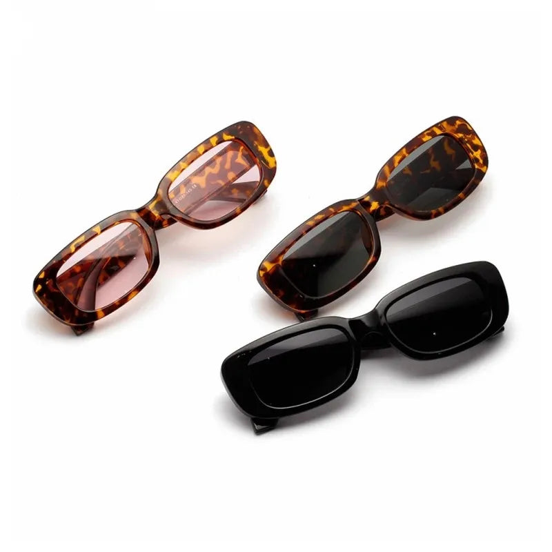 New Fashion Vintage Sunglasses Women Brand Designer Retro Sunglass Rectangle Sun Glasses Female UV400 Lens Eyewears