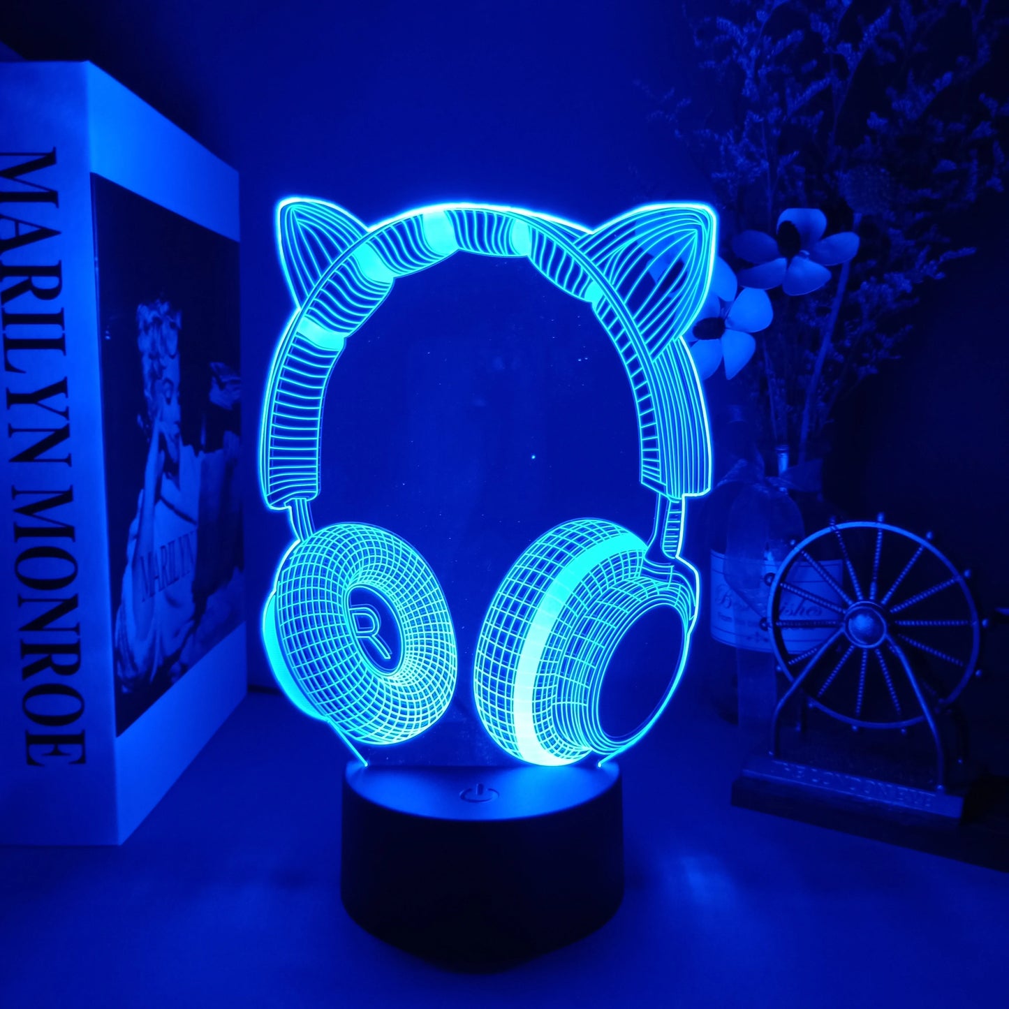 3D Night Lamp Gaming Room Desk Setup Lighting Decor Gamepad Icon LED Light Atmosphere Table Bedside Night Lamps Kids Gift