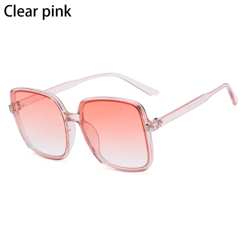 2022 Black Square Oversized Sunglasses Square Glasses Personalized Cat Eyes Colorful Sunglasses Trend Versatile Sunglasses UV400