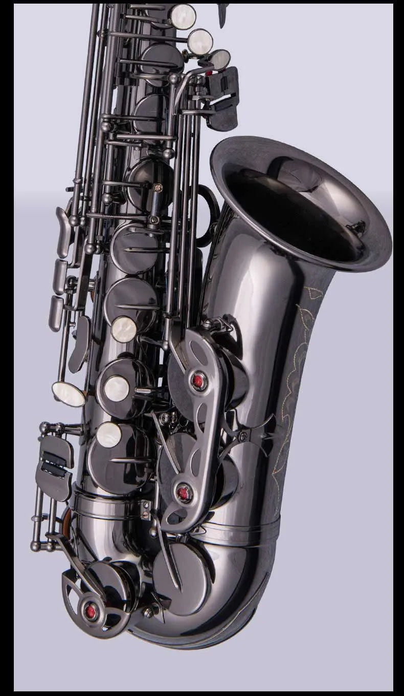 Il Belin Free Promotional Alto Saxophone E Flat Matte Black Musical Instruments Saxophone Professional Grade Encarved
