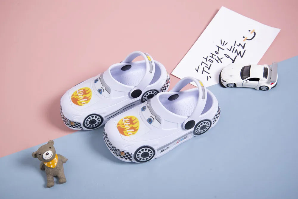 2023 New Kids Mules Children Baby Boys Girls Toddlers Car Sandals Summer Clogs Slippers Shoes EU 23 24 25 26 27 28 29 30