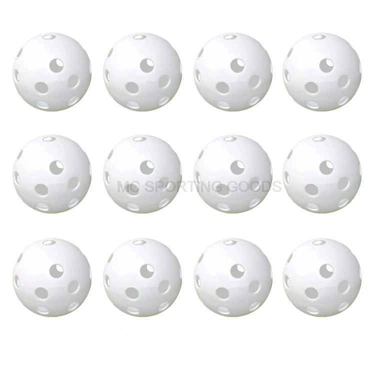 12pcs/Lot Indoor Golf Ball Golf Practice Balls Golf Light Ball Have Hole Golf Training Aids 7 Colors to Choose Drop Shipping New