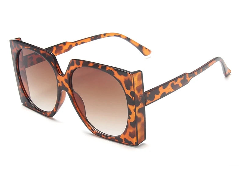 Retro Square Brand Designer Sunglasses Women Fashion Eye Glasses Oversized Luxury Glasses Eyewear Oversized Sunglasses Woman