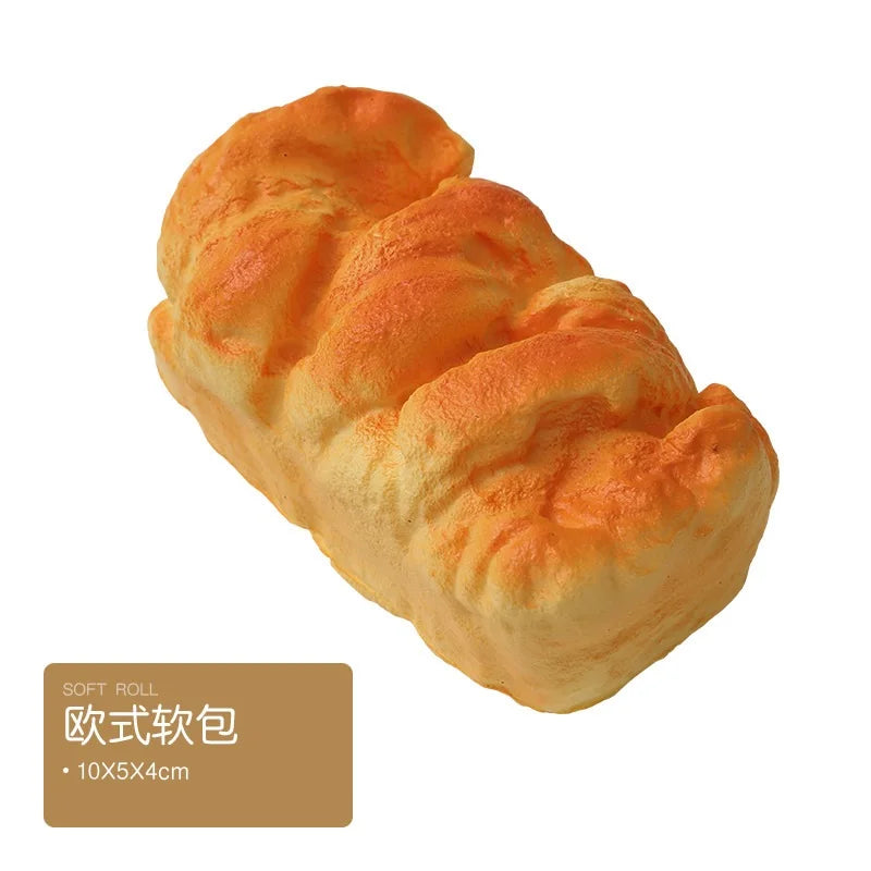 Toast Squishy Slow Rising Food Creative Simulation Bread Donuts Squeeze Stress Relief Kid Toys Spoof Tease People Desktop