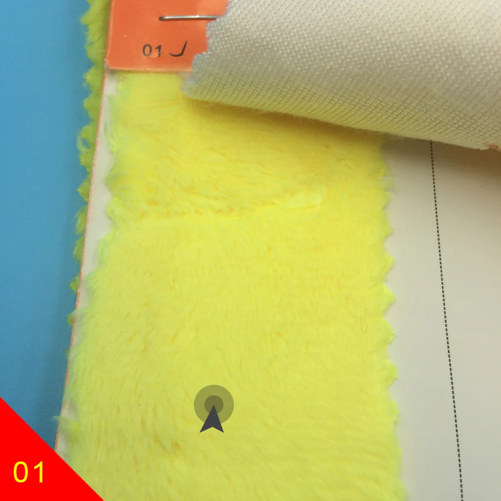 150x50cm Large Size 5mm Hand-Made Doll Head Hair Plush Fabric 103 Colors Optional Soft Plush Fabric