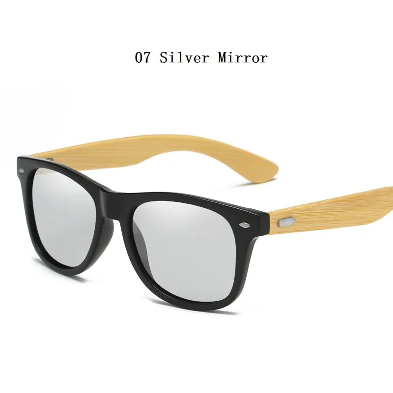 High-Quality Bamboo Wood Sunglasses Man Woman Classic Vintage Wooden Driving Male Sunglass Luxury Brand Designer Sun Glasses