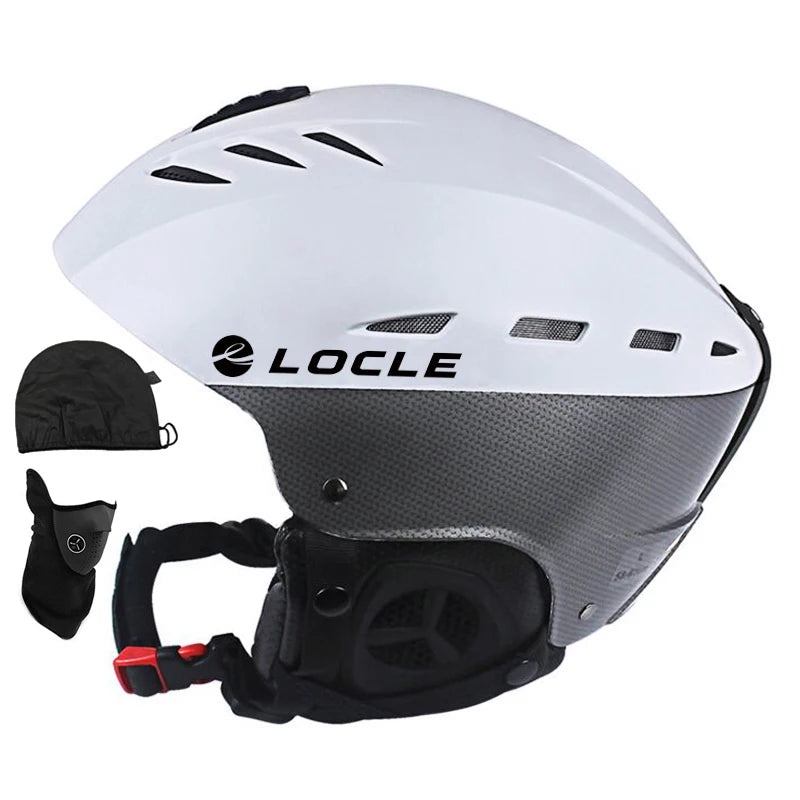 LOCLE Skiing Helmet Women Men Children CE Safety Skating Skiing Snowboard Skateboard Helmet Motorcycle Snowmobile Helmets