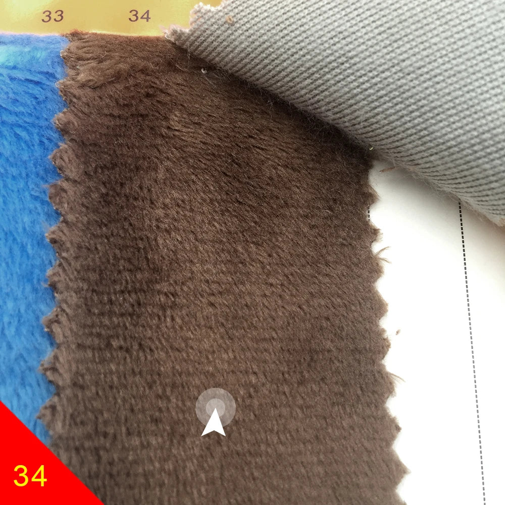 150x50cm Large Size 5mm Hand-Made Doll Head Hair Plush Fabric 103 Colors Optional Soft Plush Fabric