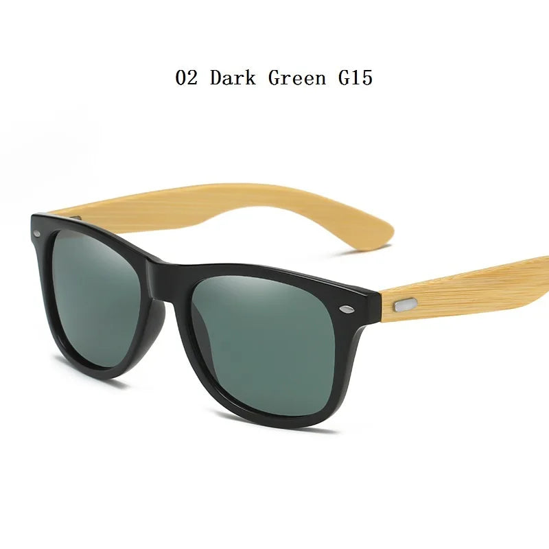 High-Quality Bamboo Wood Sunglasses Man Woman Classic Vintage Wooden Driving Male Sunglass Luxury Brand Designer Sun Glasses