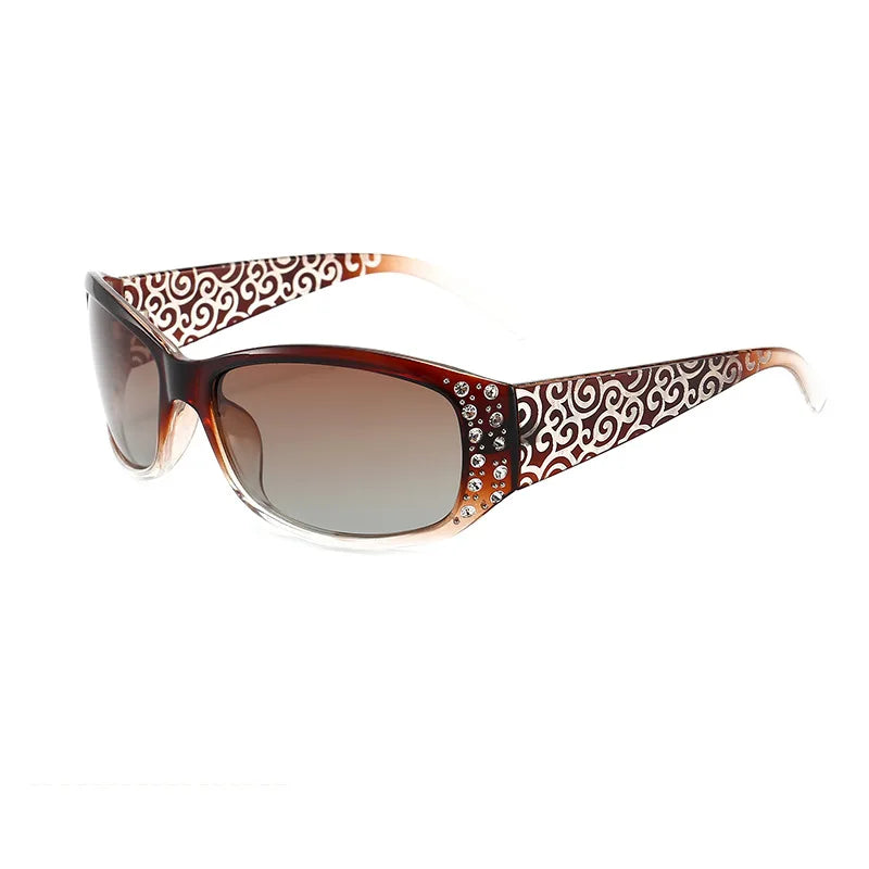DANKEYISI Women Polarized Sunglasses Female Rhinestone Sunglasses Driving Travel Outdoor Eyewear UV400 Sun Glasses Lady