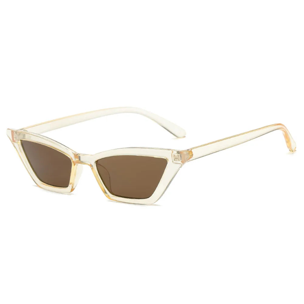 Women Okulary Small Frame Sunglasses Cat Eye Sunglasses UV400 Sun Shades Glasses Street Eyewear Fashion Sunglasses Oculos Gafa