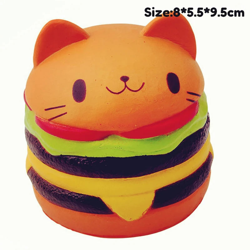 Squishy Toy Cute Food Antistress Pink Milk Tea Donuts Rising Toys Abreact Soft Squishi Stress Relief Toys Funny Girls Gifts