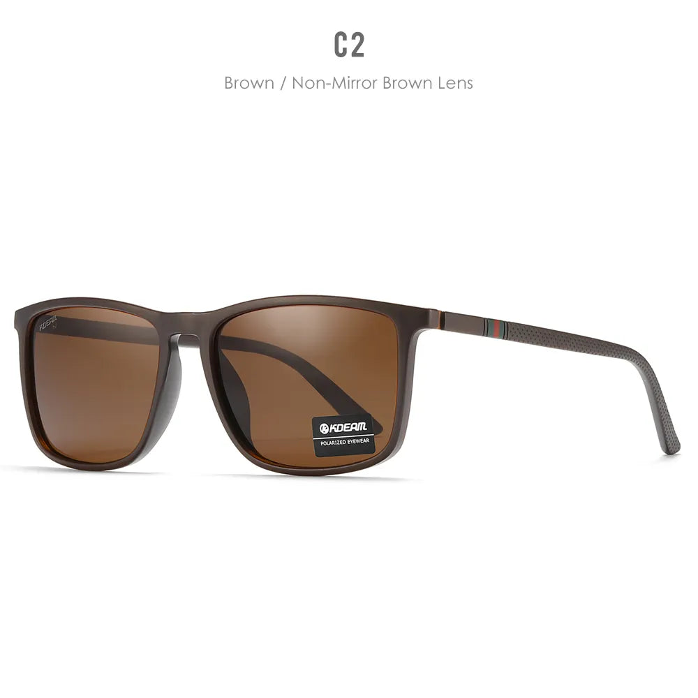 KDEAM New Luxury Polarized Sunglasses Men's Driving Shades Fishing Travel Golf Sunglass Male Sun Glasses CE