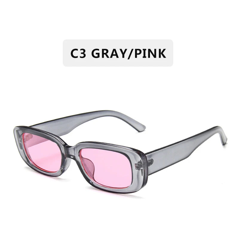 New Fashion Vintage Sunglasses Women Brand Designer Retro Sunglass Rectangle Sun Glasses Female UV400 Lens Eyewears