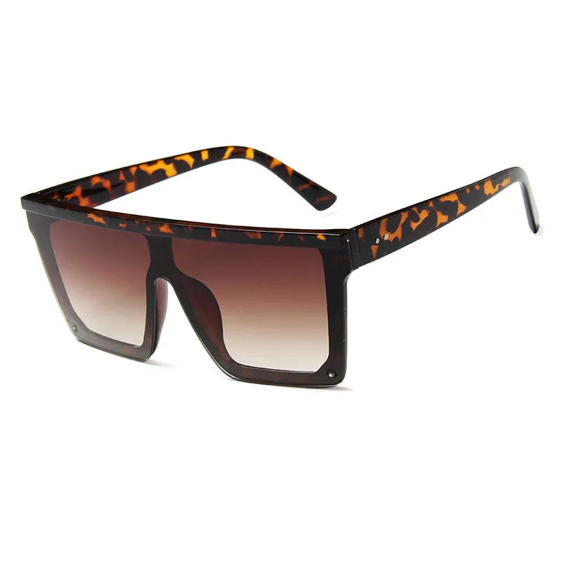 SHAUNA Flat Top Classic Square Sunglasses Woman Brand Designer Purple Mirror Coating Shades UV400