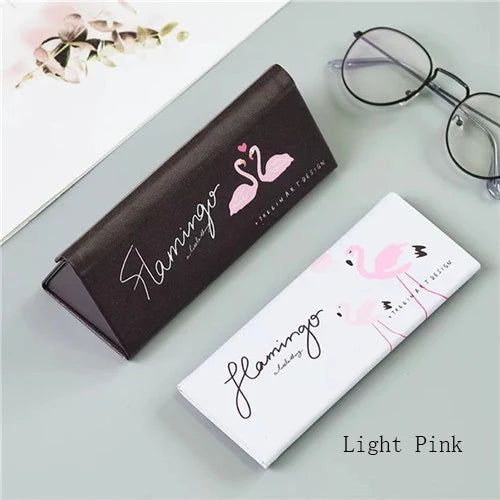 Mimiyou Top-Grade PU Spectacle Cases for Eyeglasses Fashion Folding Sunglasses Box Bag Portable Triangle Eyewear Protector