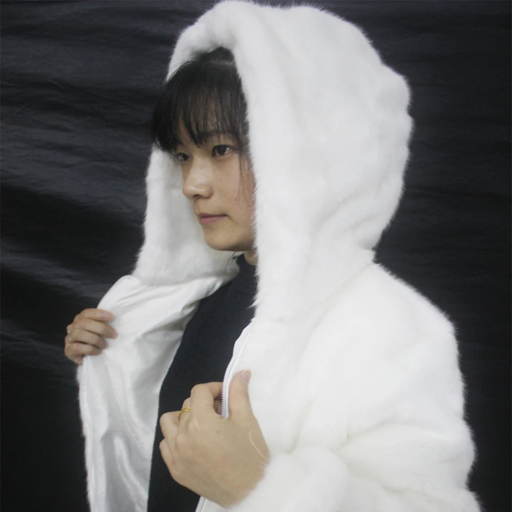 LED Luminous Faux Fur Coat Lady Bar Dance Show Nightclub Clothes, LED DJ Costumes. Christmas, Halloween Party, Cospaly Suit