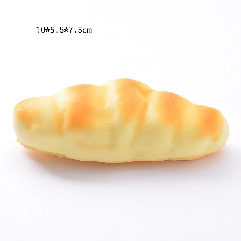 2021 Squishy Bread Toast Food Creative Simulation Donuts Slow Rising Squeeze Stress Relief Toys Spoof Tease People Desktop Toy
