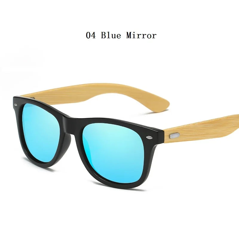 High-Quality Bamboo Wood Sunglasses Man Woman Classic Vintage Wooden Driving Male Sunglass Luxury Brand Designer Sun Glasses