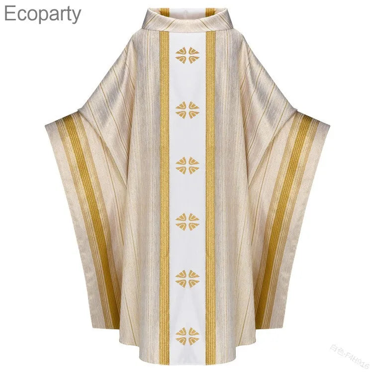 Halloween Cosplay Costume Men Muslim Dress Jubba Thobe Prayer Robe Gown Retro Medieval Priest Monk Missionary Cloak Cape Party