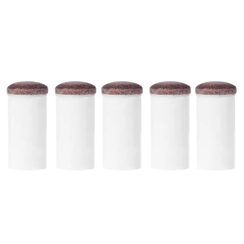 5Pcs Slip-On Pool Cue Tips Plastic Snooker Cue Ferrule Billiard Accessories for Billiards Fans Entertainment