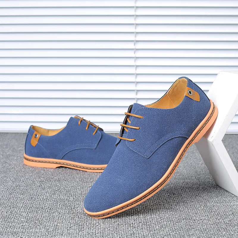 New Men Dress Shoes Classic Leather Casual Business Men Shoes Italian Oxford Shoes for Men Black Flats Footwear Size 46