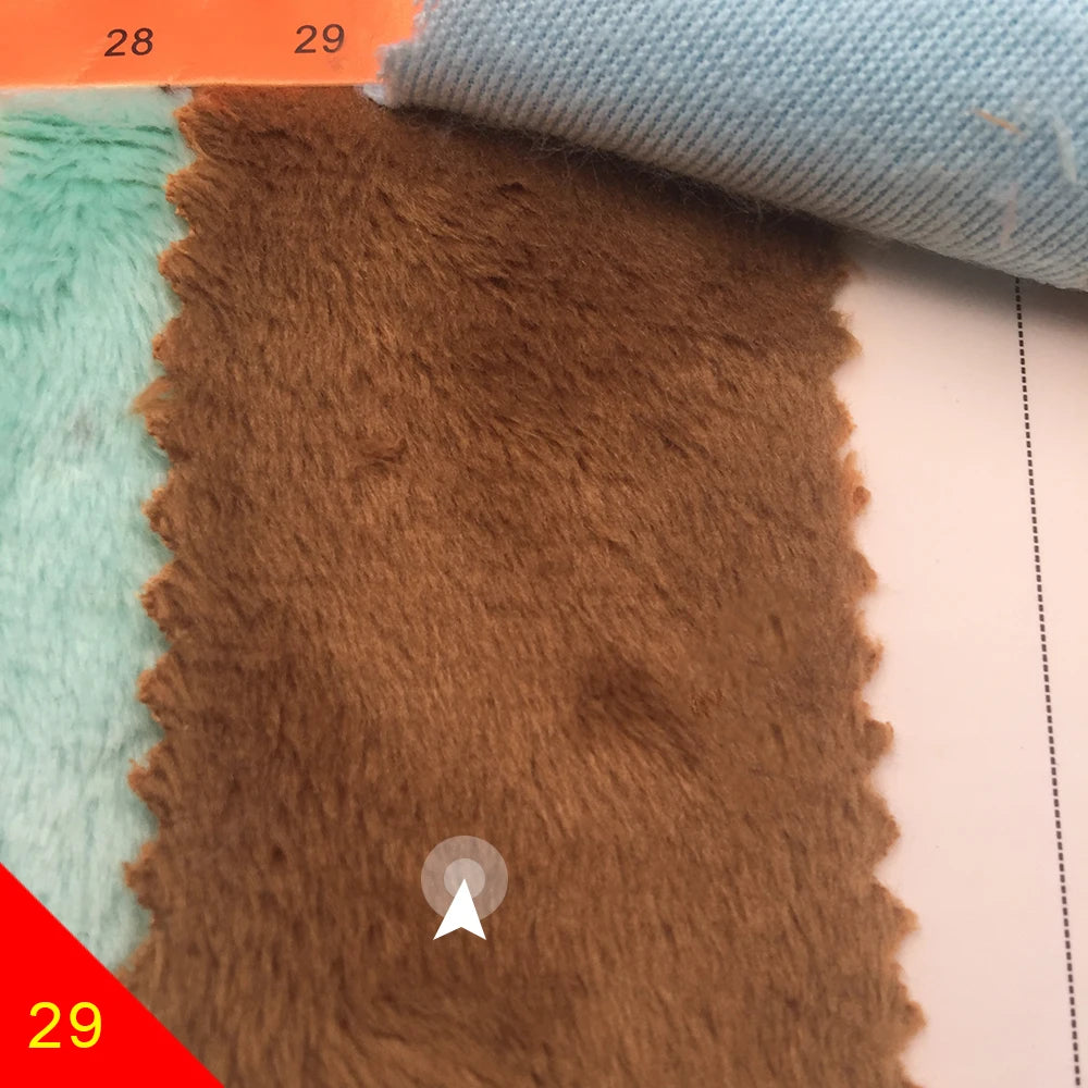 150x50cm Large Size 5mm Hand-Made Doll Head Hair Plush Fabric 103 Colors Optional Soft Plush Fabric