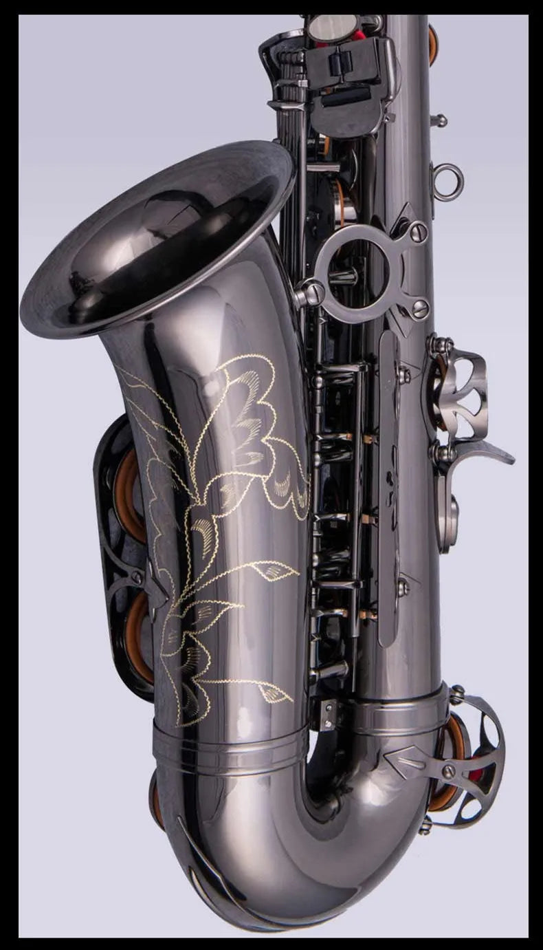 Il Belin Free Promotional Alto Saxophone E Flat Matte Black Musical Instruments Saxophone Professional Grade Encarved