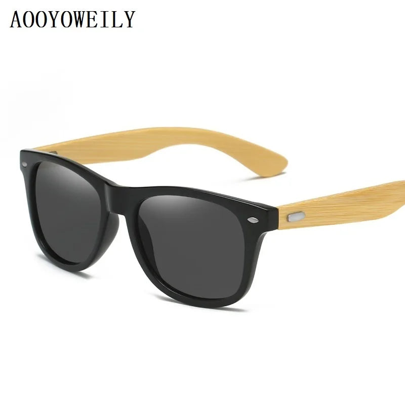 High-Quality Bamboo Wood Sunglasses Man Woman Classic Vintage Wooden Driving Male Sunglass Luxury Brand Designer Sun Glasses