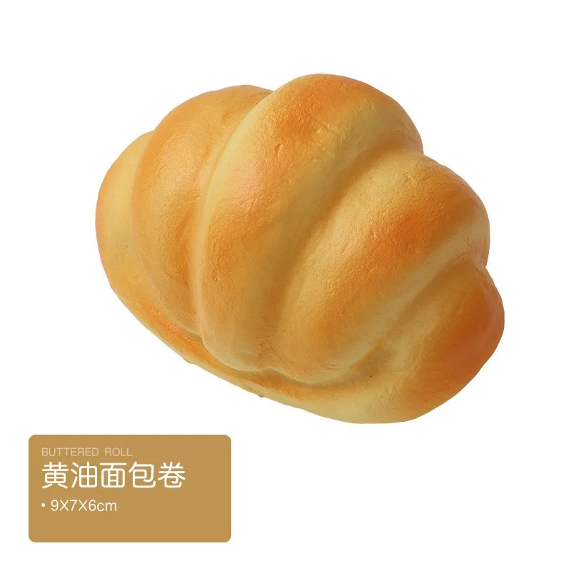 Toast Squishy Slow Rising Food Creative Simulation Bread Donuts Squeeze Stress Relief Kid Toys Spoof Tease People Desktop