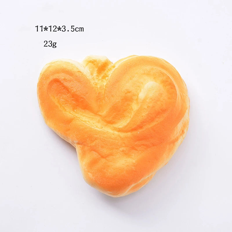 2021 Squishy Bread Toast Food Creative Simulation Donuts Slow Rising Squeeze Stress Relief Toys Spoof Tease People Desktop Toy