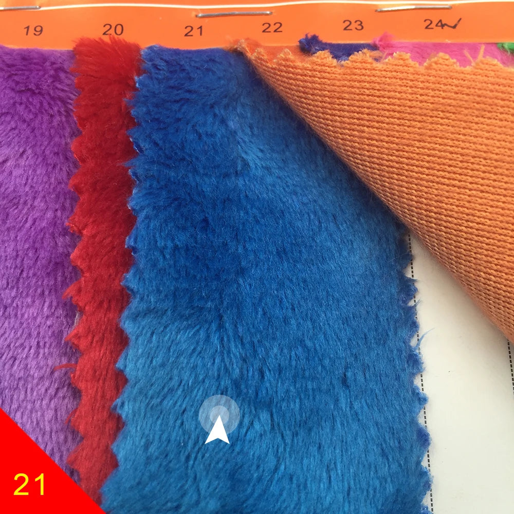 150x50cm Large Size 5mm Hand-Made Doll Head Hair Plush Fabric 103 Colors Optional Soft Plush Fabric
