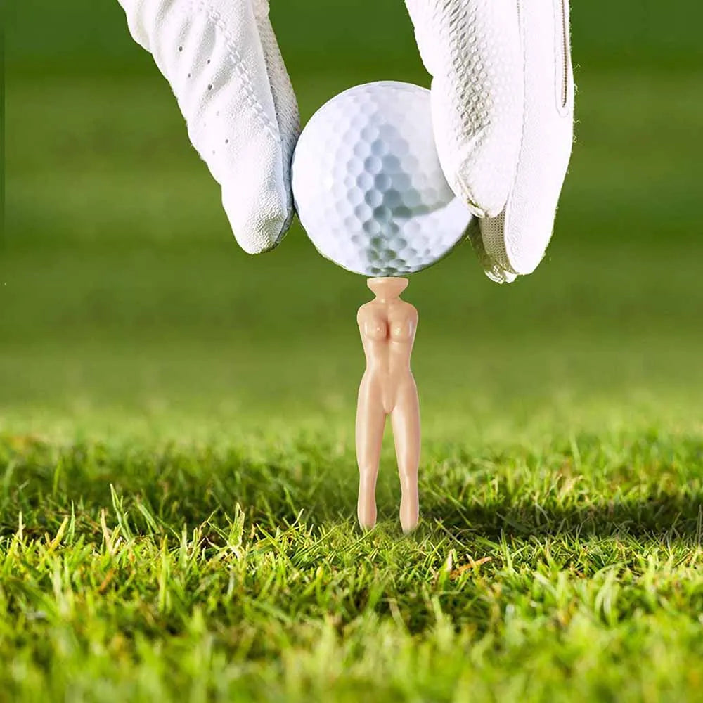 20Pcs/Lot Golf Tees 77 Mm 3" Nude Woman Plastic Golf Tees, Golf Sexy Girl Lady Tees Fun Holder Divot Home Golf Training