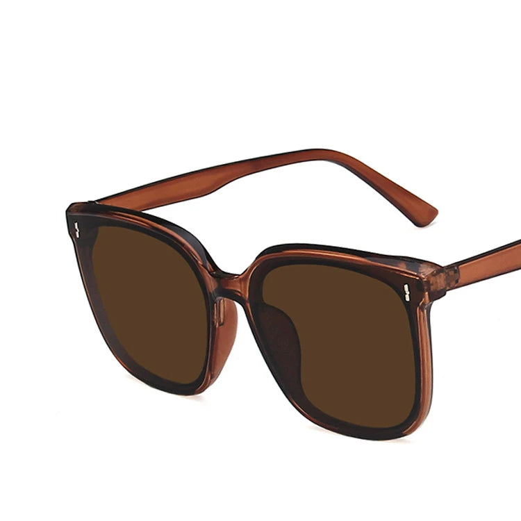 YOOSKE Classic Vintage Square Sunglasses Women Oversized Sunglass Woman Men Retro Black Sun Glasses Shades Goggle