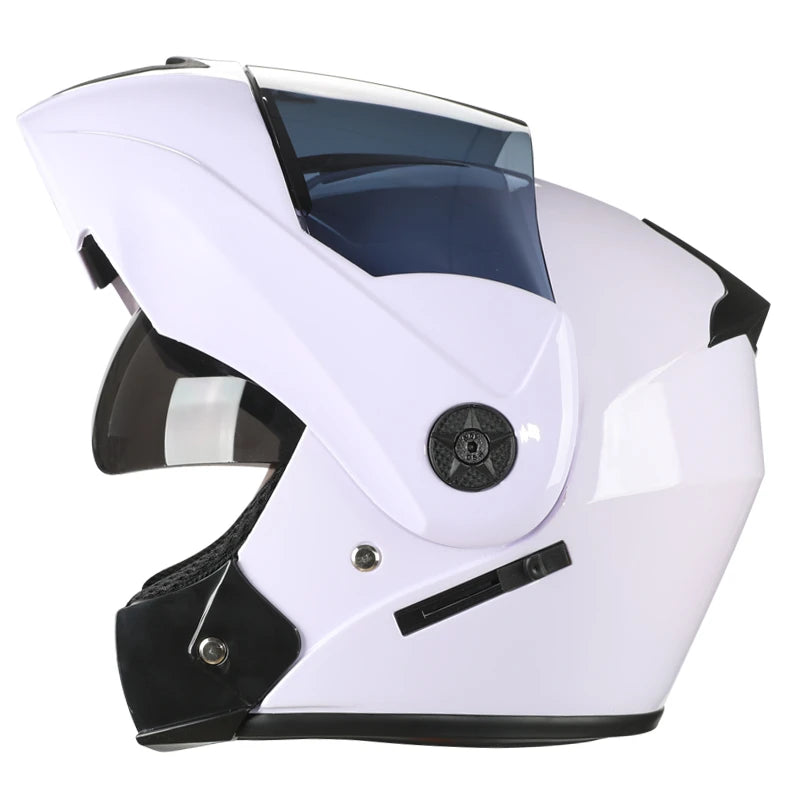 2 Gifts Unisex Racing Motorcycle Helmets Modular Dual Lens Motocross Helmet Full Face Safe Helmet Flip Up Cascos Para Moto Kask
