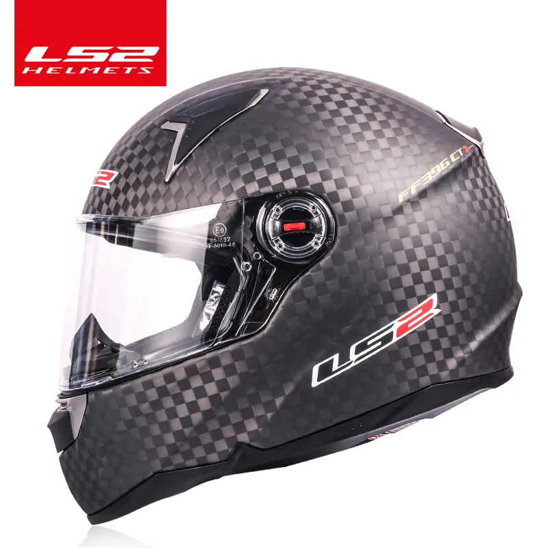 Original LS2 FF396 Carbon Fiber Motorcycle Helmet LS2 CT2 Full Face Helmets Casco Casque Moto No Pump