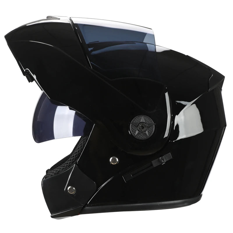 2 Gifts Unisex Racing Motorcycle Helmets Modular Dual Lens Motocross Helmet Full Face Safe Helmet Flip Up Cascos Para Moto Kask