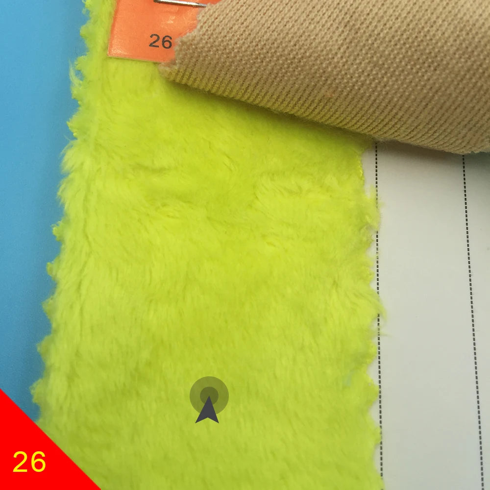 150x50cm Large Size 5mm Hand-Made Doll Head Hair Plush Fabric 103 Colors Optional Soft Plush Fabric