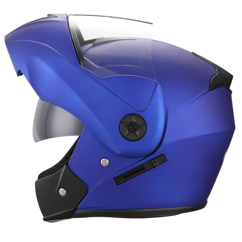 2 Gifts Unisex Racing Motorcycle Helmets Modular Dual Lens Motocross Helmet Full Face Safe Helmet Flip Up Cascos Para Moto Kask