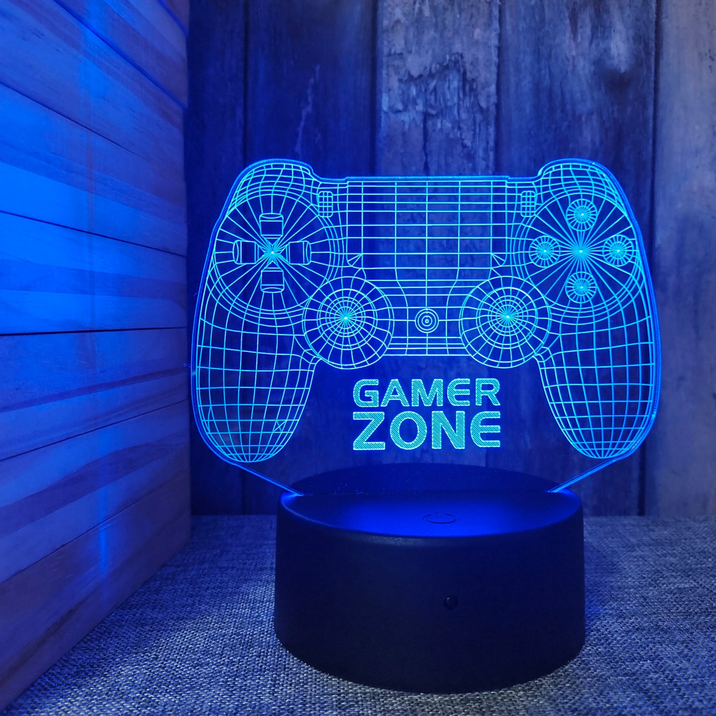 3D Night Lamp Gaming Room Desk Setup Lighting Decor Gamepad Icon LED Light Atmosphere Table Bedside Night Lamps Kids Gift