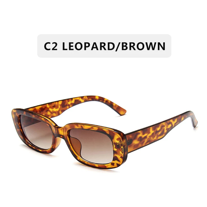 New Fashion Vintage Sunglasses Women Brand Designer Retro Sunglass Rectangle Sun Glasses Female UV400 Lens Eyewears
