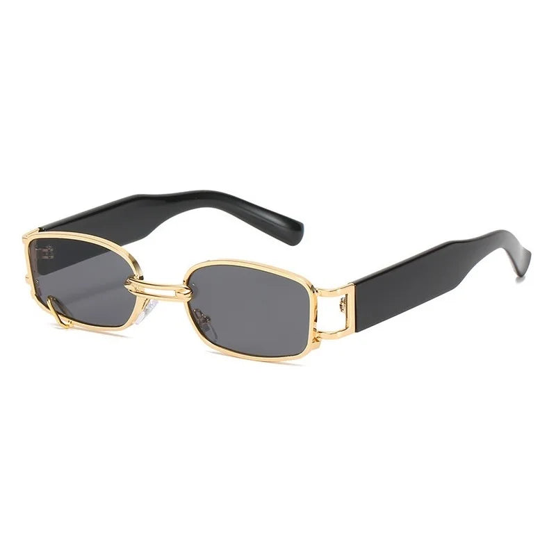 Popular Steampunk Sunglasses Women Men 2025 Fashion Small Rectangle Sun Glasses Shades Brand Designer Vintage Sunglass UV400